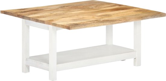 Table basse The Living Store - Bois de manguier - Finition naturelle - 90x45x45cm - Extensible