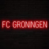 FC GRONINGEN - Lichtreclame Neon LED bord verlicht | SpellBrite | 107,03 x 16 cm | 6 Dimstanden - 8 Lichtanimaties | Reclamebord neon verlichting