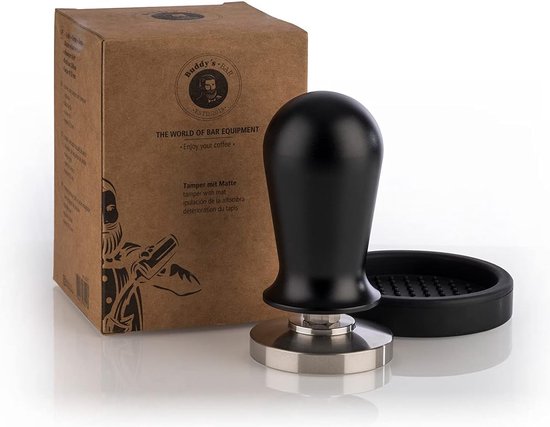 Tasseur à Café Espresso 51 Mm Hicoosee | Manche Bois, Base Inox | Pour Barista Maison Machine Café