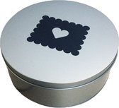 Boîte à biscuits - boîte en fer blanc avec couvercle amovible - biscuits - boîte de rangement - boîte de rangement