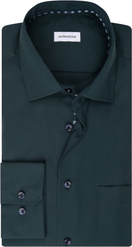Seidensticker business overhemd groen