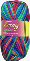 Easy Color - 3 bollen gemêleerd acryl garen (1374) in pauw kleuren