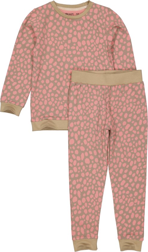 Quapi meisjes pyjama Puck aop Pink Leopard