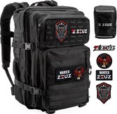ZEUZ Fitness & CrossFit Tactical Rugzak Dames & Heren – Backpack - Sporttas - Militaire Army Bag - Sport Tas – 45 Liter - Zwart