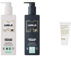 Label.M Label M Duo Set - Honey & Oat Moisturising Conditioner + Shampoo + WILLEKEURIG Travel Size - 300ML + 300ML