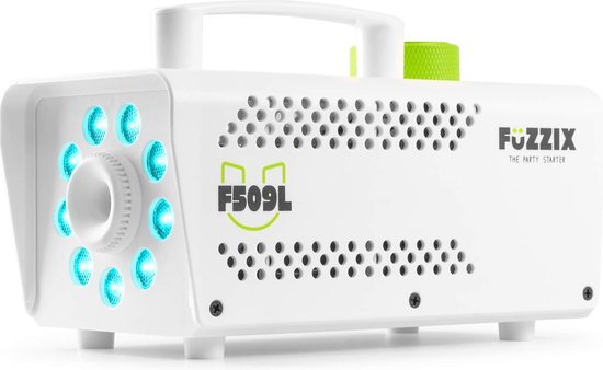 Rookmachine met ingebouwd lichteffect - Fuzzix F509L - 500 Watt rookmachine met draadloze afstandsbediening - wit - Fuzzix