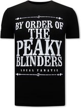 T-shirt Homme Peaky Blinders - Zwart
