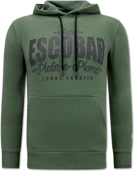 Pablo Escobar Heren Hoodie - Groen