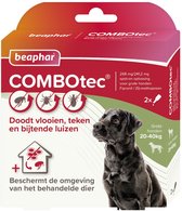 Honden vlooienmiddel | merk Beaphar | COMBOtec® honden 20-40kg | inhoud 2 pipetten