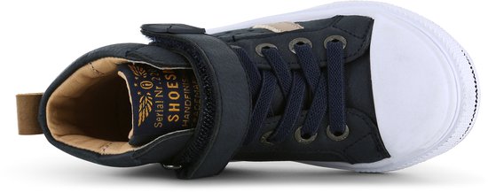 Klittenbandschoenen | Jongens | Dark Blue | Leer | Shoesme | Maat 22