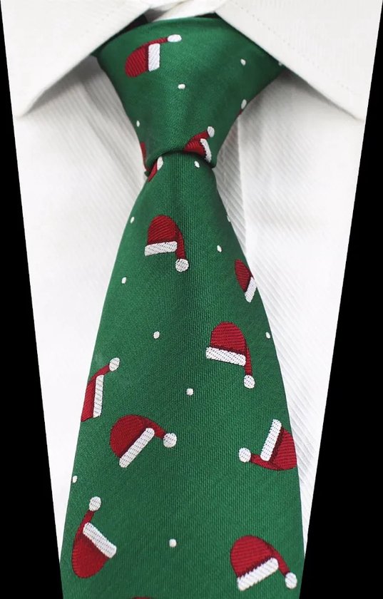 Sorprese Stropdas Kerst Stropdas 100 Zijde Groen