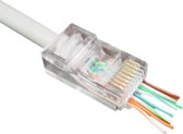 10 stuks CAT6 RJ45 UTP doorsteek montage internet kabel connector