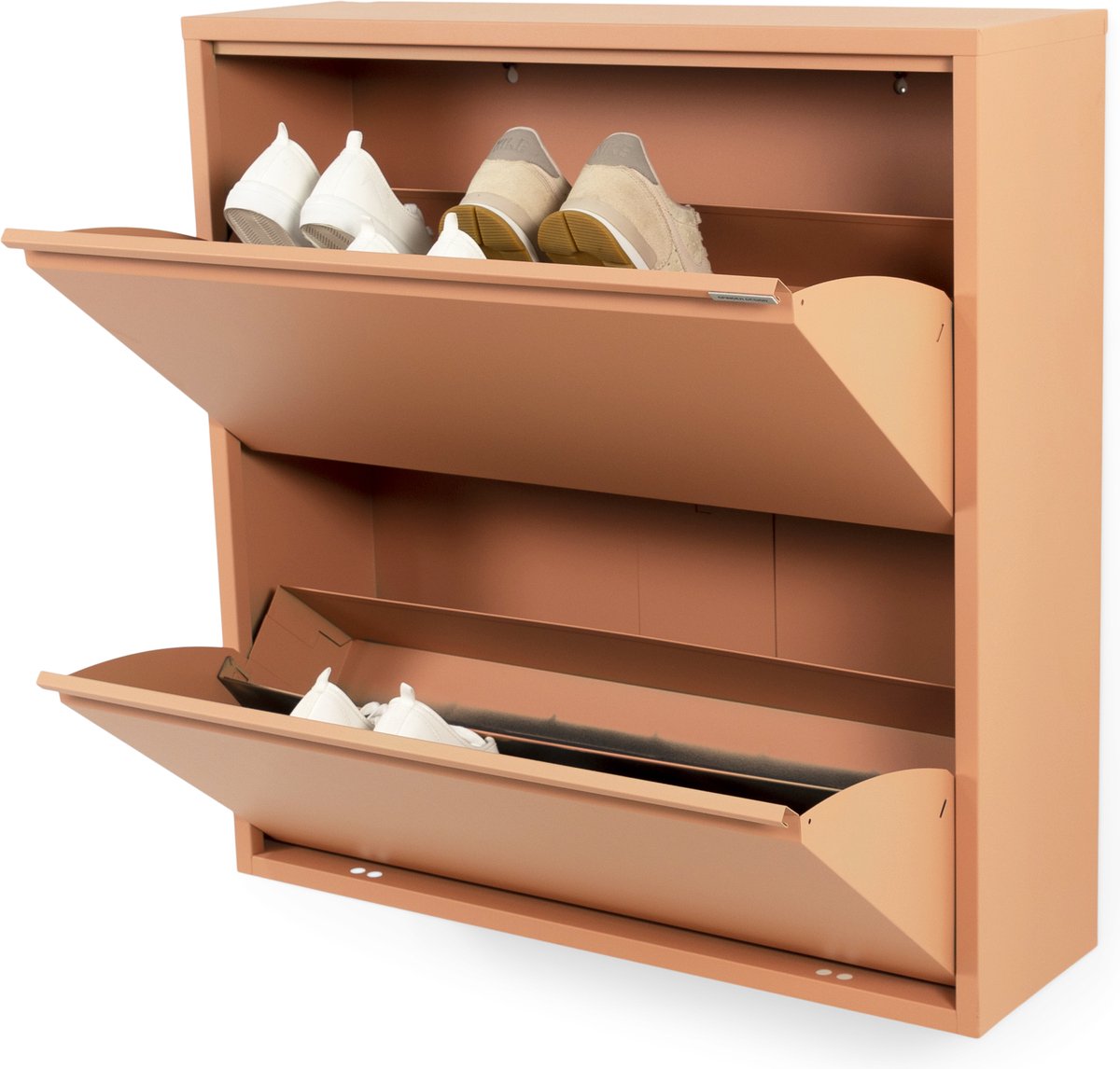 Spinder Design schoenenkast Billy 2 - Clay Terra - 12 paar schoenen - Staal