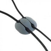 Finnacle - "10x Serre-câbles autocollants gris pour Clips de câble"