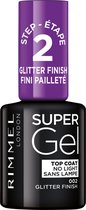 Couche de finition Super Gel Glitter de Rimmel - 002 Finish Glitter