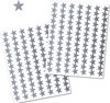 zilveren sterren stickers glans