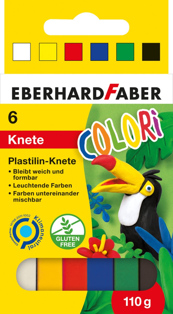 Eberhard Faber klei - 6 kleuren - EF-572006