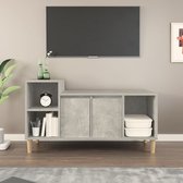 The Living Store TV-Kast  - Klassiek  Meubel - 100x35x55 cm  Betongrijs