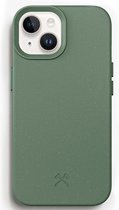 Woodcessories Bio Case MagSafe - Geschikt voor iPhone 15 Plus- Duurzaam - Eco vriendelijk - Gemaakt van bio-materialen - Midnight Green