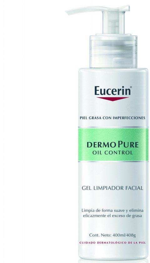 Eucerin dermopure oil control gel limpiador facial 200 milliliters