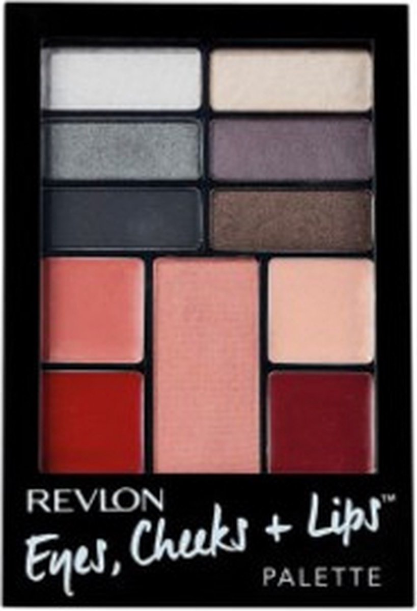 Goedkoopste Revlon Eyes & Cheeks Lips Palette - 200 Seductive Smokies