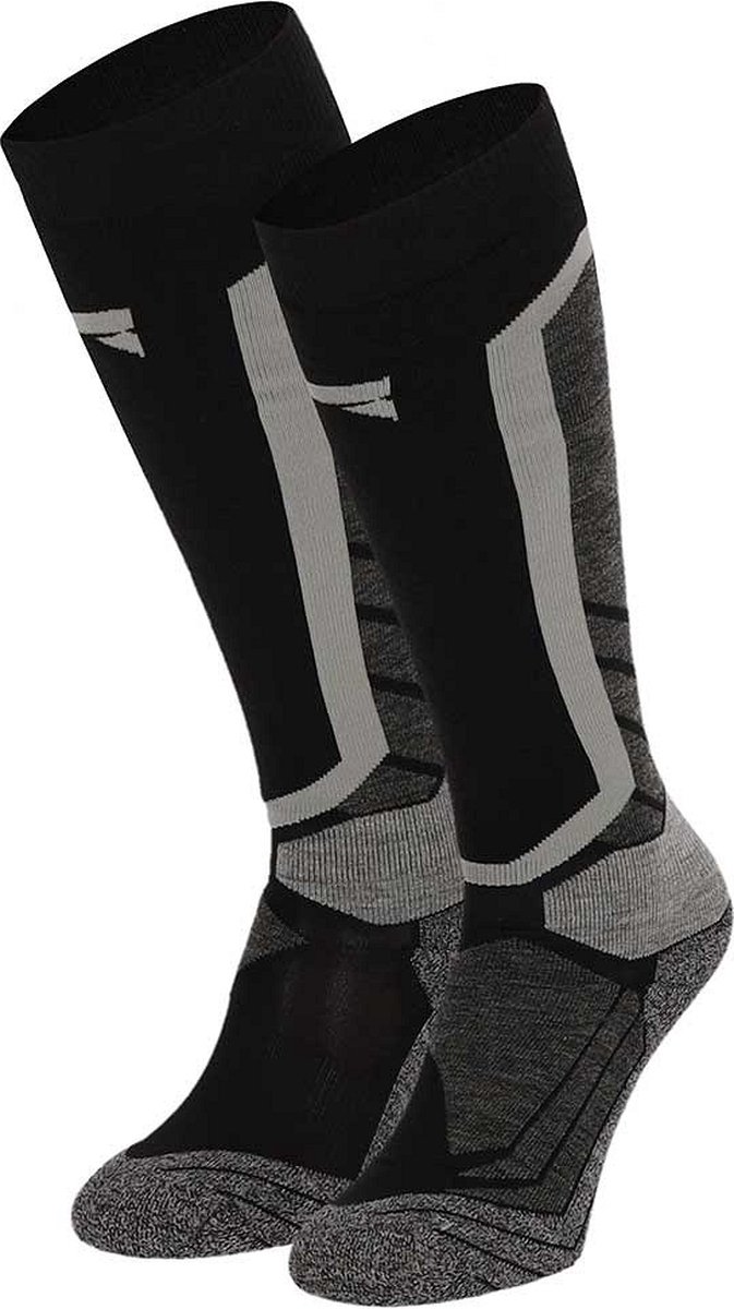 Xtreme Snowboard sokken Unisex Multi 39/42 2-Paar Skisokken Zwart