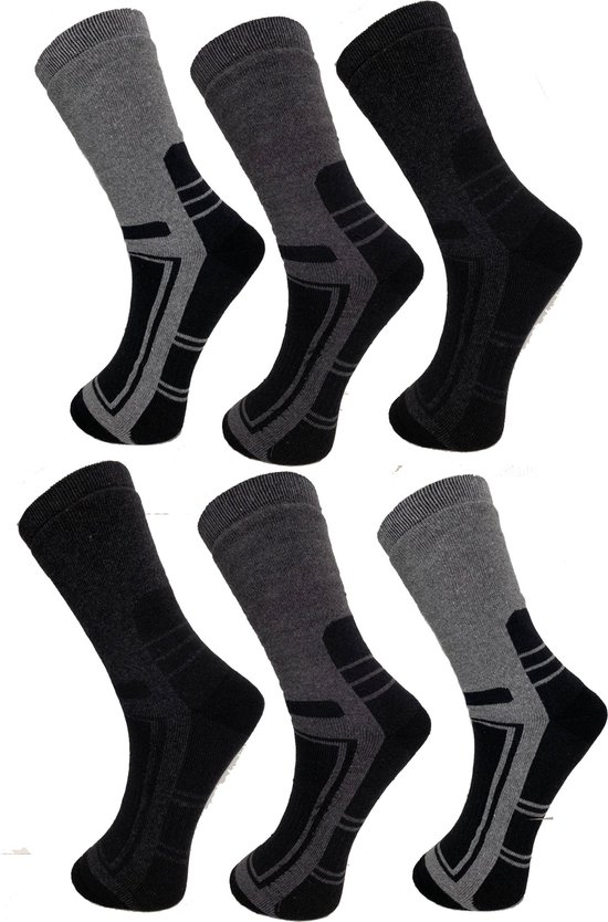 6 paar Dikke THERMO sokken 43-46