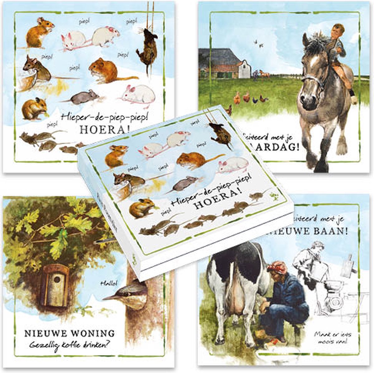 Kaartenmapje Lang leve de Boerderij - Hieper de Piep