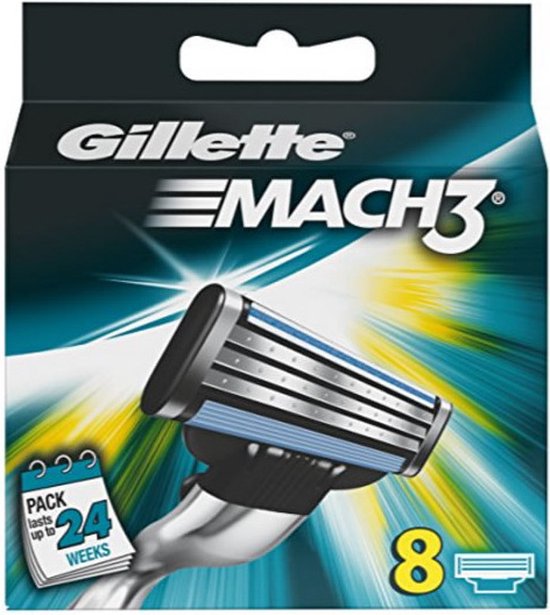 Gillette Mach 3 - 8 stuks - Scheermesjes - Gillette