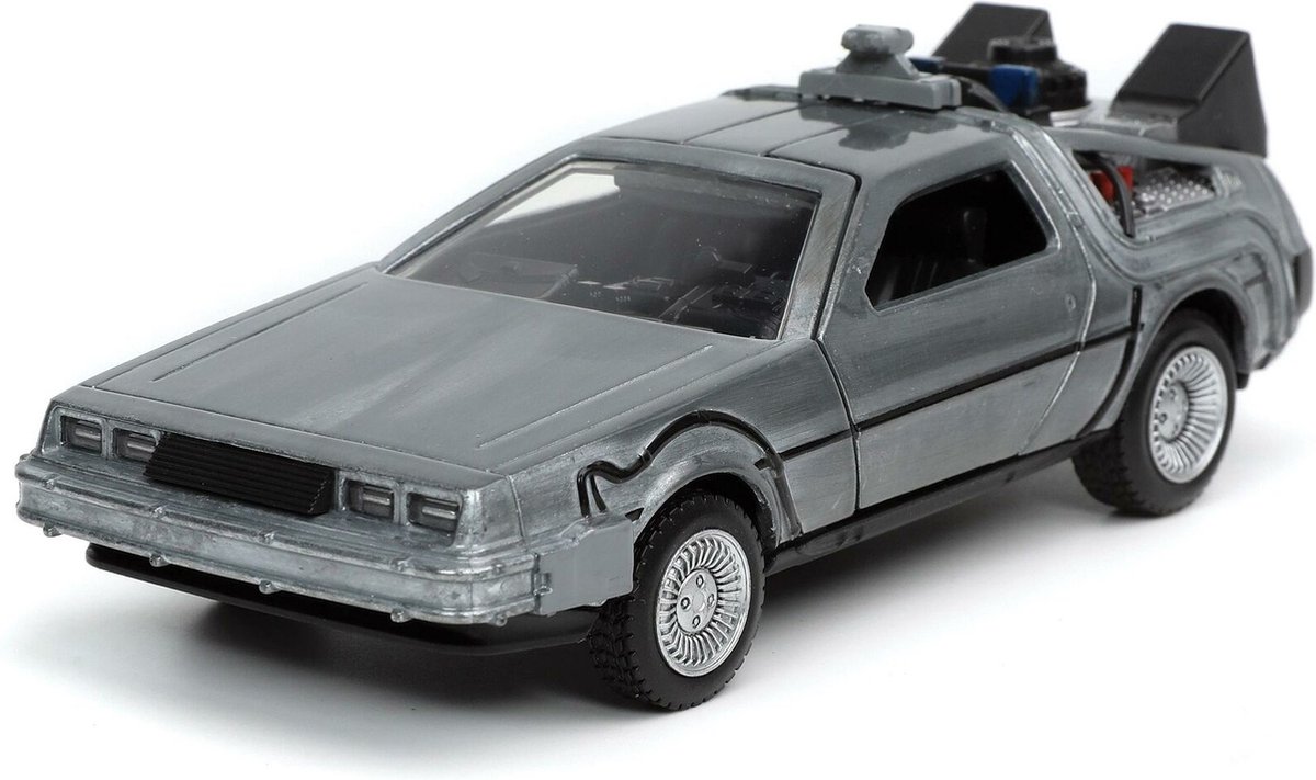 Back to the Future Hollywood Rides Diecast Model 1/32 DeLorean Time Machine
