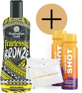 Australian Gold - Fearlessly Bronze + 2 Your Sun Shots + 2 Lingettes Rafraîchissantes