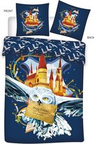 Harry Potter Hedwig Dekbedovertrek - Eenpersoons - 140 x 200 cm - Polyester