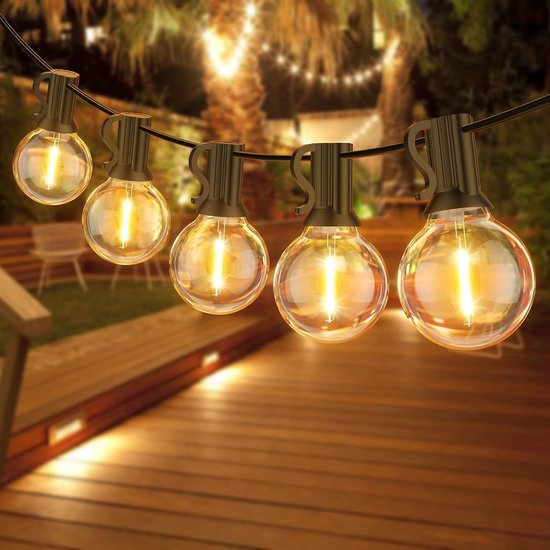 Guirlande LED d'éclairage de jardin - Guirlande lumineuse avec prise - IP45  - 18... | bol