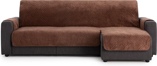 Coral Bankbeschermer Bruin Chaise Longue Rechts 200cm breed