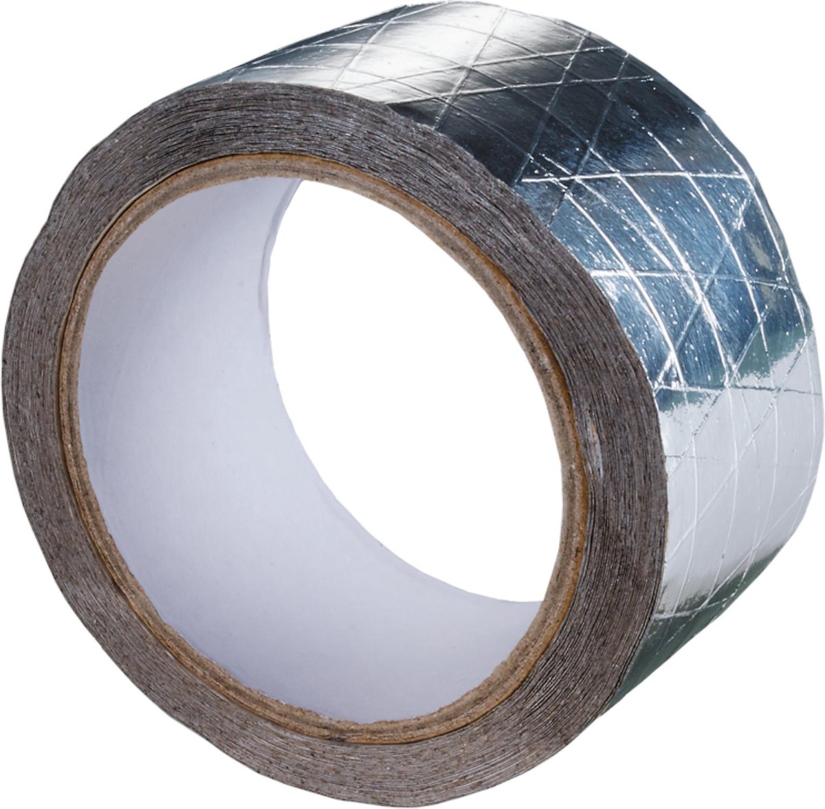 Verstevigd Alumium tape 5cm breed, 50 meter lang