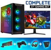 ScreenON - Gaming Set - X48187 - V2 (GamePC.X48187 + 27 Inch Monitor + Toetsenbord + Muis)