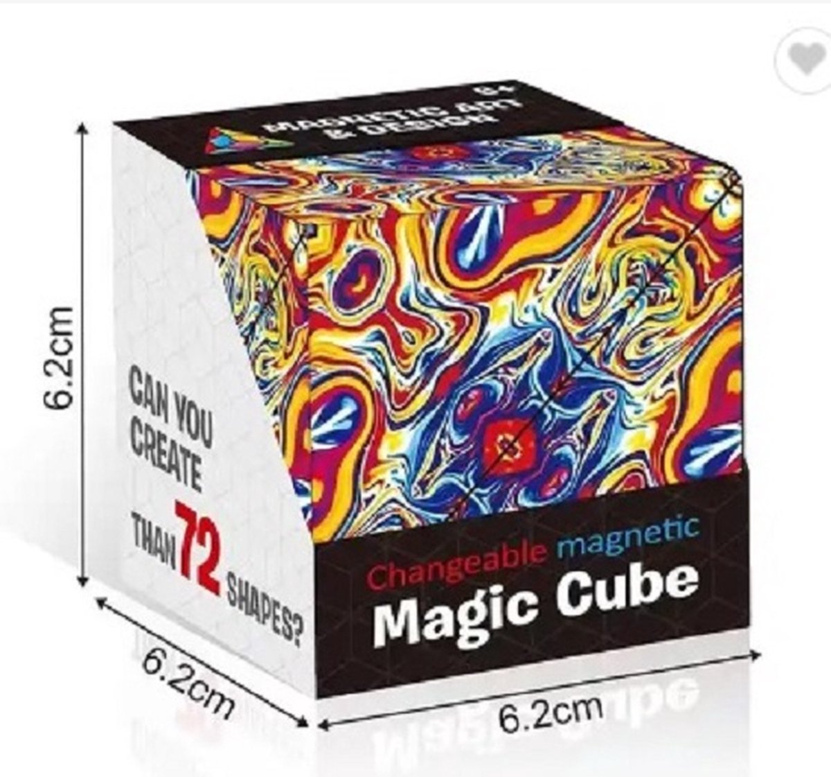 Bukefuno Moyu Meilong 5x5 M Magnetischer Zauberwürfel Stickerloser MFJS MEILONG 5x5x5 Magnetischer Magic Würfel Puzzle 5x5 M Speed-Magic Cube