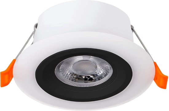 EGLO Calonge Inbouwspot - LED - Ø 10 cm - Zwart/Wit