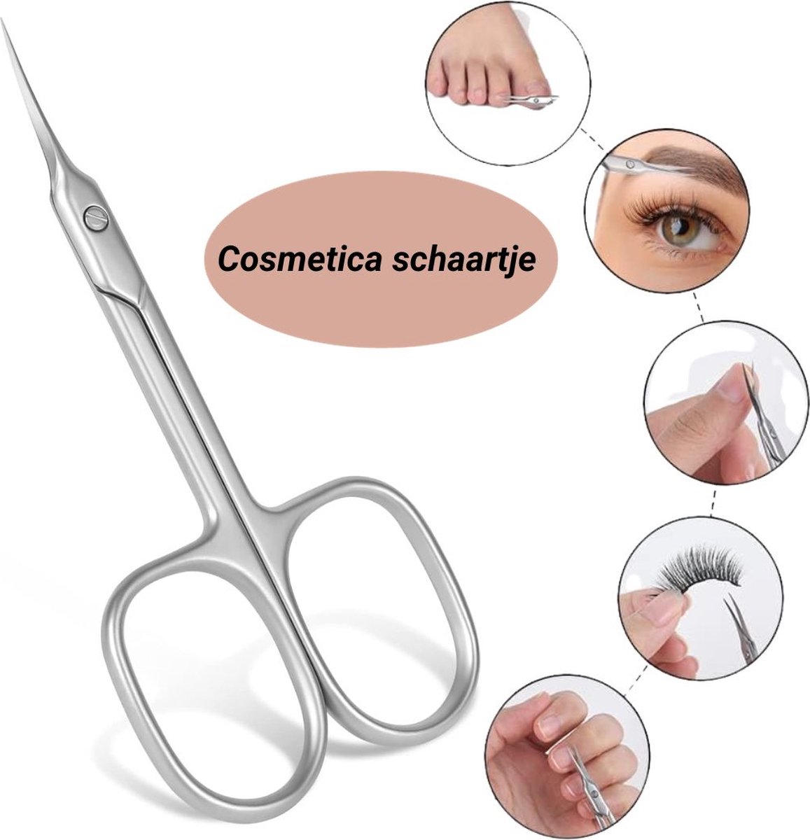 Goedkoopste GUAPÀ® Nagelriem schaartje | Cosmetica schaartje | Wenkbrauw schaartje | nagelschaartje | Wimper knipper | Zilver kleurig RVS nagelriem knipper