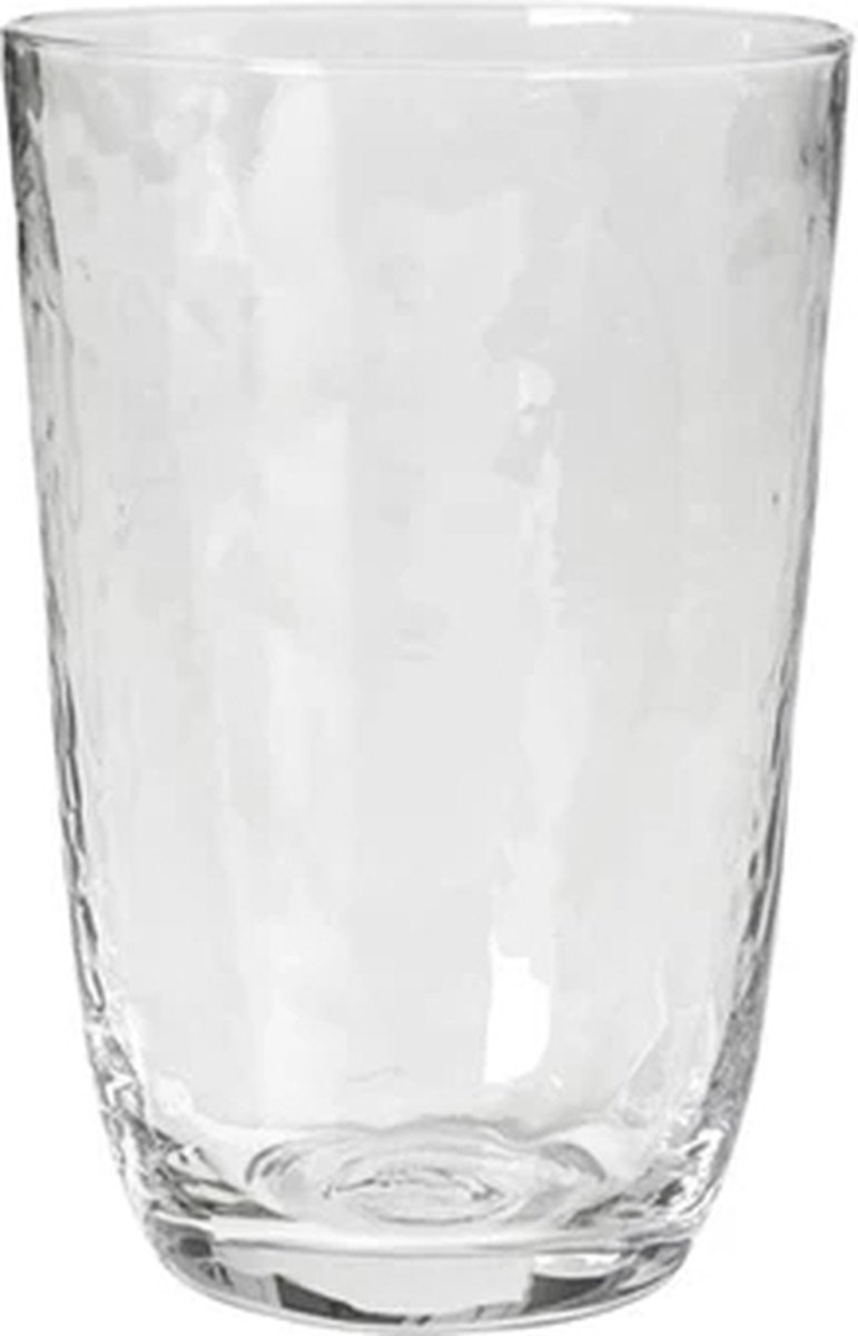 Broste Copenhagen Hammered drinkglas 50 cl Helder