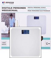 Hofftech - Digitale Personenweegschaal - Wit - Max 180 KG