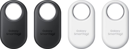 Samsung Galaxy SmartTag 2 (4 Pack) - 2x Zwart en 2x Wit