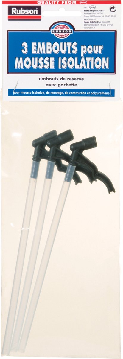 Rubson Spuitstukken voor Isolatieschuim 3 pcs Plastic bag