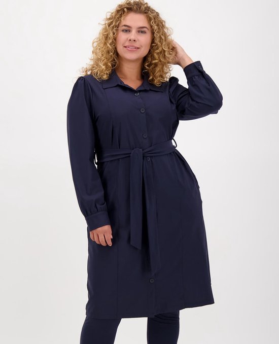 Blauwe Jurk van Je m appelle Dames Plus Size Travelstof 50 2 maten beschikbaar bol
