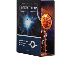 Tonecheer Book Nook: Interstellar | Houten 3D-puzzel | Verlicht | Sensor | DIY-miniatuurhuis | TQ110