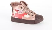 Shoesme Sh23w020 Hoge sneakers - Leren Sneaker - Meisjes - Roze - Maat 28