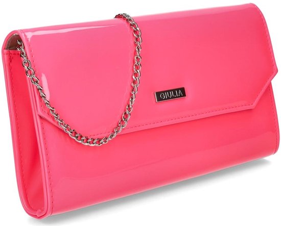 Giulia clutch handbag handtas galatasje Barbie roze - fuxia charol fluor