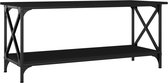 vidaXL Salontafel Noir 100 x 45 x 45 cm Bois artisanal et fer