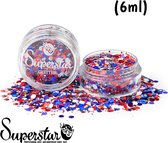 Superstar Chunky Glitter Holland : Rood / Wit / Blauw