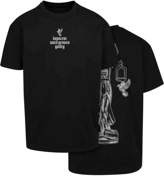 Mister Tee - Justice Oversize Heren T-shirt - 4XL - Zwart